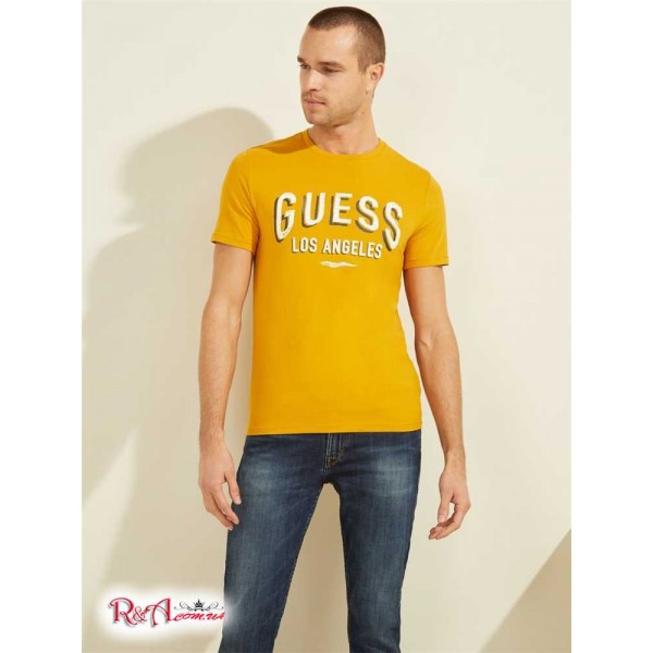 Чоловіча Футболка GUESS (Logo Tee) 59544-01 Dune Золотий