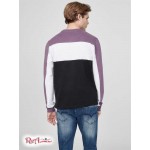 Мужской Пуловер GUESS Factory (Akron Color-Block Logo Pullover) 63794-01 Фиолетовый Eclipse