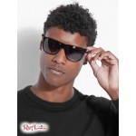 Мужские Солнцезащитные Очки GUESS Factory (Shane Square Logo Stripe Sunglasses) 56944-01 Серебро