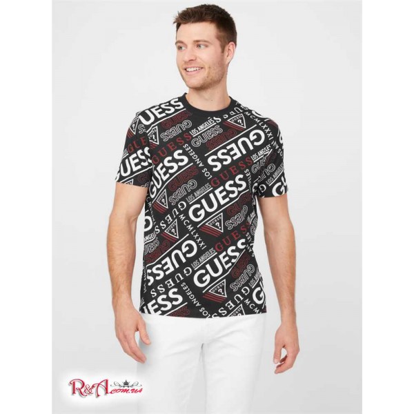 Чоловіча Футболка GUESS Factory (Stan Logo Print Tee) 58494-01 Реактивний Чорний