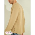 Мужской Crewneck GUESS (Textured Jersey Crewneck) 55724-01 Uniform Tan