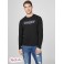 Чоловічий Лонгслів (Champ Long-Sleeve Logo Tee) 58104-01 Реактивний Чорний