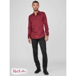 Чоловіча Сорочка GUESS Factory (Jonas Jacquard Floral Shirt) 58454-01 Rugby Червоний Мульті