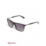 Мужские Солнцезащитные Очки GUESS Factory (Shane Square Logo Stripe Sunglasses) 56944-01 Серебро