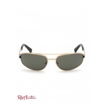 Мужские Солнцезащитные Очки GUESS Factory (Narrow Oval Sunglasses) 64104-01 Shiny Золотой/Зеленый