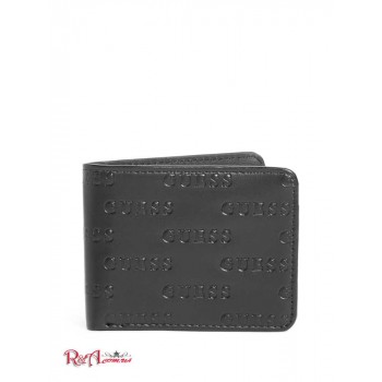 Чоловічий Гаманець (Debossed Logo Bifold Wallet) 64074-01 Чорний