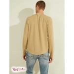 Мужской Crewneck GUESS (Textured Jersey Crewneck) 55724-01 Uniform Tan