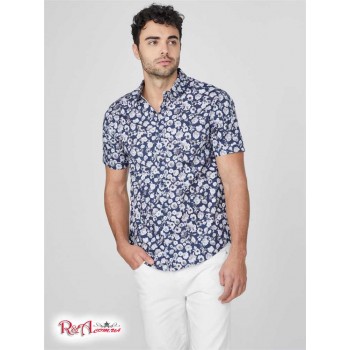 Чоловіча Сорочка (Ronaldo Floral Shirt) 63744-01 Silk Синій Мульті