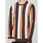 Чоловічий Светр GUESS Factory (Matt Striped Sweater) 63814-01 Коричневий Topaz Мульті