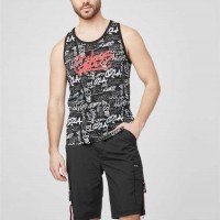 Мужской Танк (Sonny Tank) 64184-01 Реактивний Черный Мульти