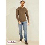 Мужской Crewneck GUESS (Rivera Waffle-Knit Crewneck) 64704-01 General Коричневый