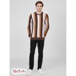 Чоловічий Светр GUESS Factory (Matt Striped Sweater) 63814-01 Коричневий Topaz Мульті