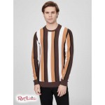 Чоловічий Светр GUESS Factory (Matt Striped Sweater) 63814-01 Коричневий Topaz Мульті