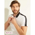 Чоловіче Поло GUESS (Pique Logo-Taping Polo) 41864-01 Pure Білий