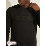 Чоловічий Світшот GUESS (Eco Aldwin Logo Crew Sweatshirt) 58544-01 Реактивний Чорний