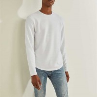 Чоловічий Crewneck (Textured Jersey Crewneck) 59474-01 Pure Білий Мульті