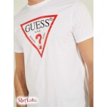Мужская Футболка GUESS (Classic Logo Tee) 41934-01 Pure Белый