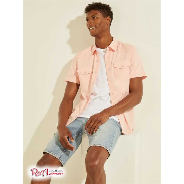 Чоловіча Сорочка GUESS (Nottingham Western Shirt) 59774-01 Рожевий Трояндаs