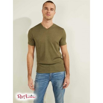 Чоловіча Футболка (Gauze V-Neck Tee) 41924-01 Dusty Оливковий
