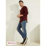 Мужской Crewneck GUESS (Textured Jersey Crewneck) 41854-01 Vino