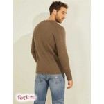 Мужской Crewneck GUESS (Rivera Waffle-Knit Crewneck) 64704-01 General Коричневый