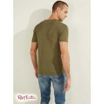 Мужская Футболка GUESS (Gauze V-Neck Tee) 41924-01 Dusty Оливковый