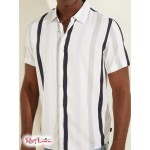 Мужская Рубашка GUESS (Eco Art Stripe Shirt) 59604-01 Artist Stripe Синий