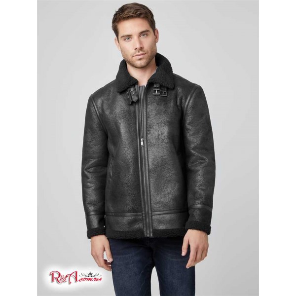 Чоловіча Куртка GUESS Factory (Magnus Faux-Shearling Jacket) 63804-01 Jet Black Чоловіча Куртка GUESS Factory (Magnus Faux-Shearling Jacket) 63804-01 Jet Black
