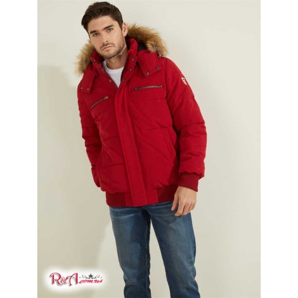 Мужская Куртка GUESS (David Puffer Jacket) 59454-01 Красный Мульти