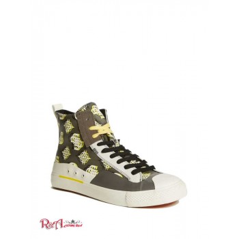 Чоловічі Снікерси (Ederle High-Top Sneakers) 60164-01 Темний Сірий Fabric