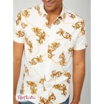 Мужская Рубашка GUESS Factory (Bannon Printed Shirt) 63934-01 Pure Белый
