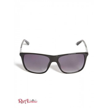 Чоловічі Сонцезахисні Окуляри (Shane Square Logo Stripe Sunglasses) 56944-01 Срібло