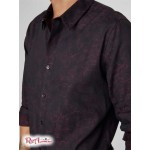 Чоловіча Сорочка GUESS Factory (Jonas Jacquard Floral Shirt) 58455-01 Реактивний Чорний Мульті