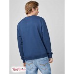 Чоловічий Crewneck GUESS Factory (Scott Logo Crewneck) 58285-01 Silk Синій