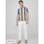 Чоловіча Футболка GUESS Factory (Lambert Striped Tee) 58415-01 Синій Currents