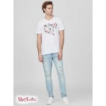 Чоловіча Футболка GUESS Factory (Shane Floral Logo Tee) 63945-01 Pure Білий