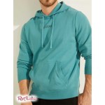 Мужское Худи GUESS (Eco Roy Embroidered Logo Hoodie) 59775-01 Soft Бирюзовый