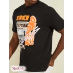 Чоловіча Футболка GUESS (Japan Subway Graphic Tee) 64735-01 Jet Black