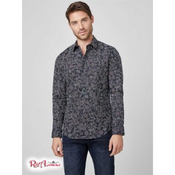 Чоловіча Сорочка (Jaxon Printed Shirt) 58185-01 Jeans Indigo