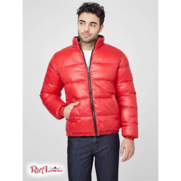Чоловіча Куртка GUESS Factory (Luster Reversible Puffer Jacket) 58245-01 Rugby Червоний