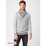 Мужской Свитер GUESS Factory (Clay Shawl Zip Sweater) 37415-01 Светлый Melange Серый