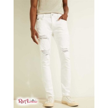 Чоловічі Джинси (Destroyed Painter's Skinny Jeans) 55895-01 Оптичний Білий Знищує