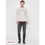 Чоловічий Лонгслів GUESS Factory (Champ Long-Sleeve Logo Tee) 58105-01 Пісокstone