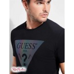 Мужская Футболка GUESS (Iridescent Logo Graphic Tee) 41905-01 Реактивний Черный