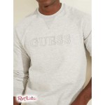 Чоловічий Світшот GUESS (Eco Aldwin Logo Crew Sweatshirt) 58545-01 Світлий Stone Heather