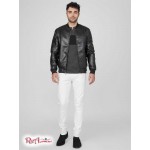 Мужской Бомбер GUESS Factory (Roy Faux-Leather Bomber) 63775-01 Jet Black