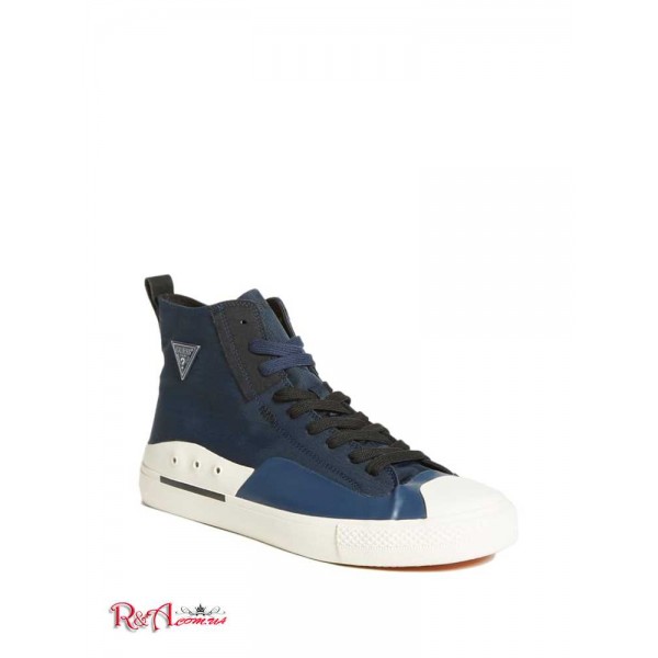 Мужские Сникерсы GUESS (Ederle High-Top Sneakers) 60165-01 Синий Мульти Fabric