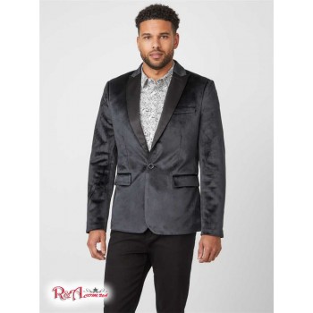 Чоловічий Блейзер (Jeffri Velvet Blazer) 37245-01 Реактивний Чорний