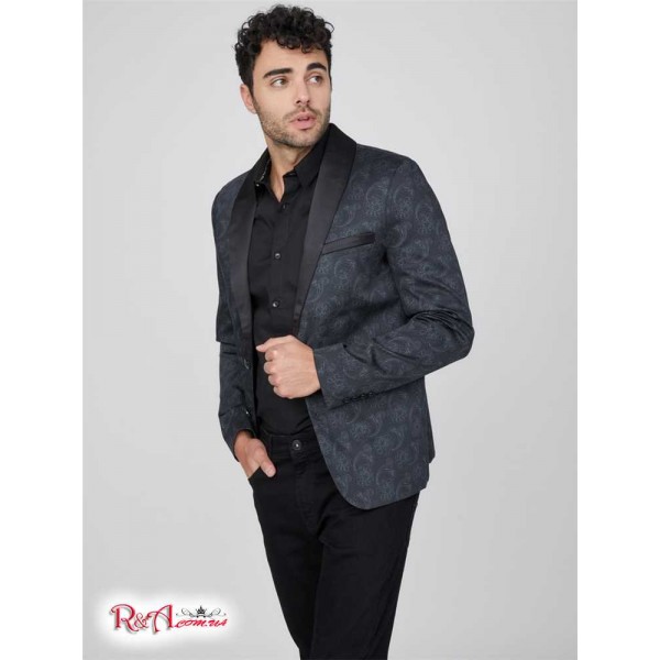Чоловічий Блейзер GUESS Factory (Lennox Printed Blazer) 58005-01 Jet Black Чоловічий Блейзер GUESS Factory (Lennox Printed Blazer) 58005-01 Jet Black