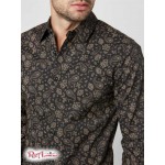 Мужская Рубашка GUESS Factory (Dalton Paisley Shirt) 63905-01 Реактивний Черный